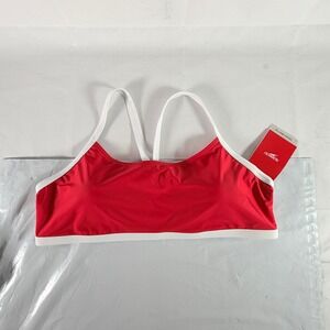 Speedo High Risk Red Bikini Swim Top Women 2XL NWT